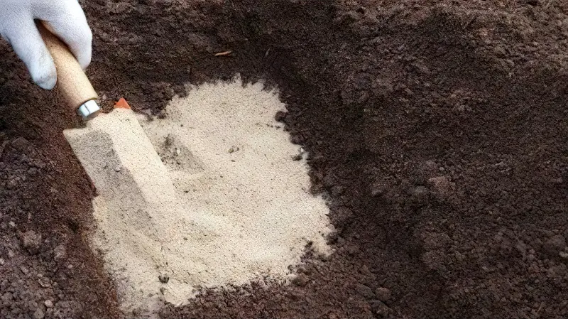 Внесення піску - кращий спосіб поліпшити структуру глинистого ґрунту